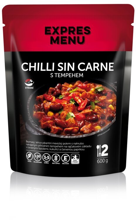 Chilli sin carne s tempehom 2 porcie (600 g)