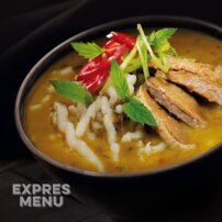 Khao Soi - rezancová polievka s kačacím mäsom 1 porcia (330 g)