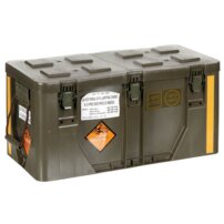 Prepravný box, plast - oliva