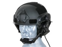 Elektronická slúchadlá Earmor M32 s mikrofónom a montážou na helmu ARC - čierna