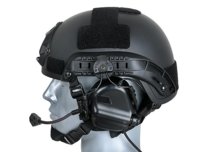 Elektronická slúchadlá Earmor M32 s mikrofónom a montážou na helmu ARC - čierna