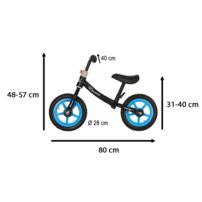 Odrážadlo Trike Fix Balance, ultraľahké čierne
