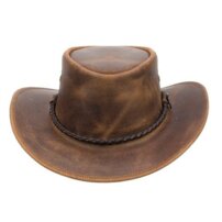 Klobúk OUTBACK LEGEND kožený, hnedá