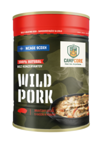 Hotové jedlo - WILD PORK – Bravčový guláš s kašou a hubami - 400 gr